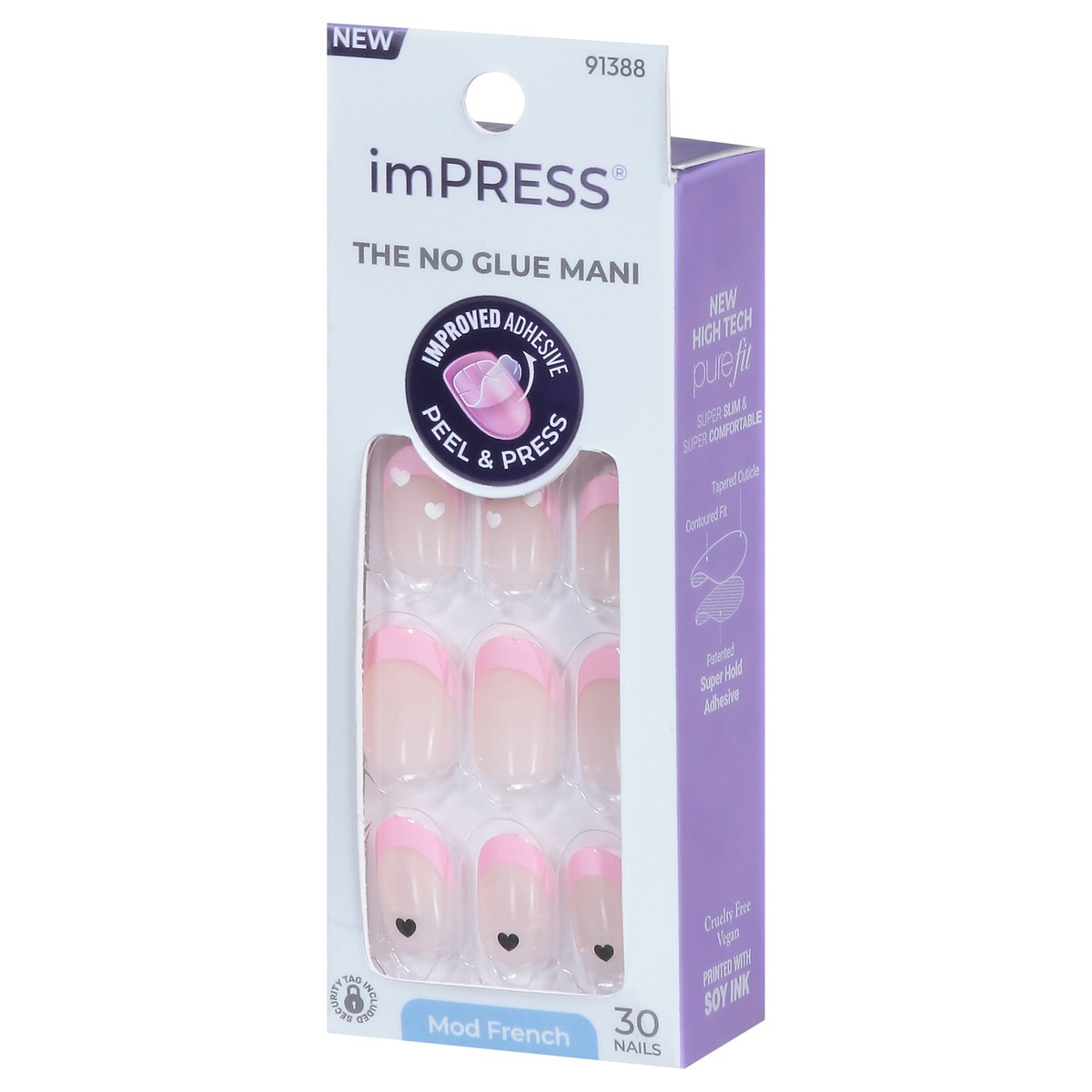 slide 7 of 12, imPRESS Mod French Nails 30 ea, 30 ct