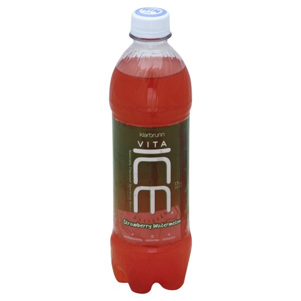 slide 1 of 3, Vita Ice Sparkling Water - Strawberry Watermelon, 17 oz