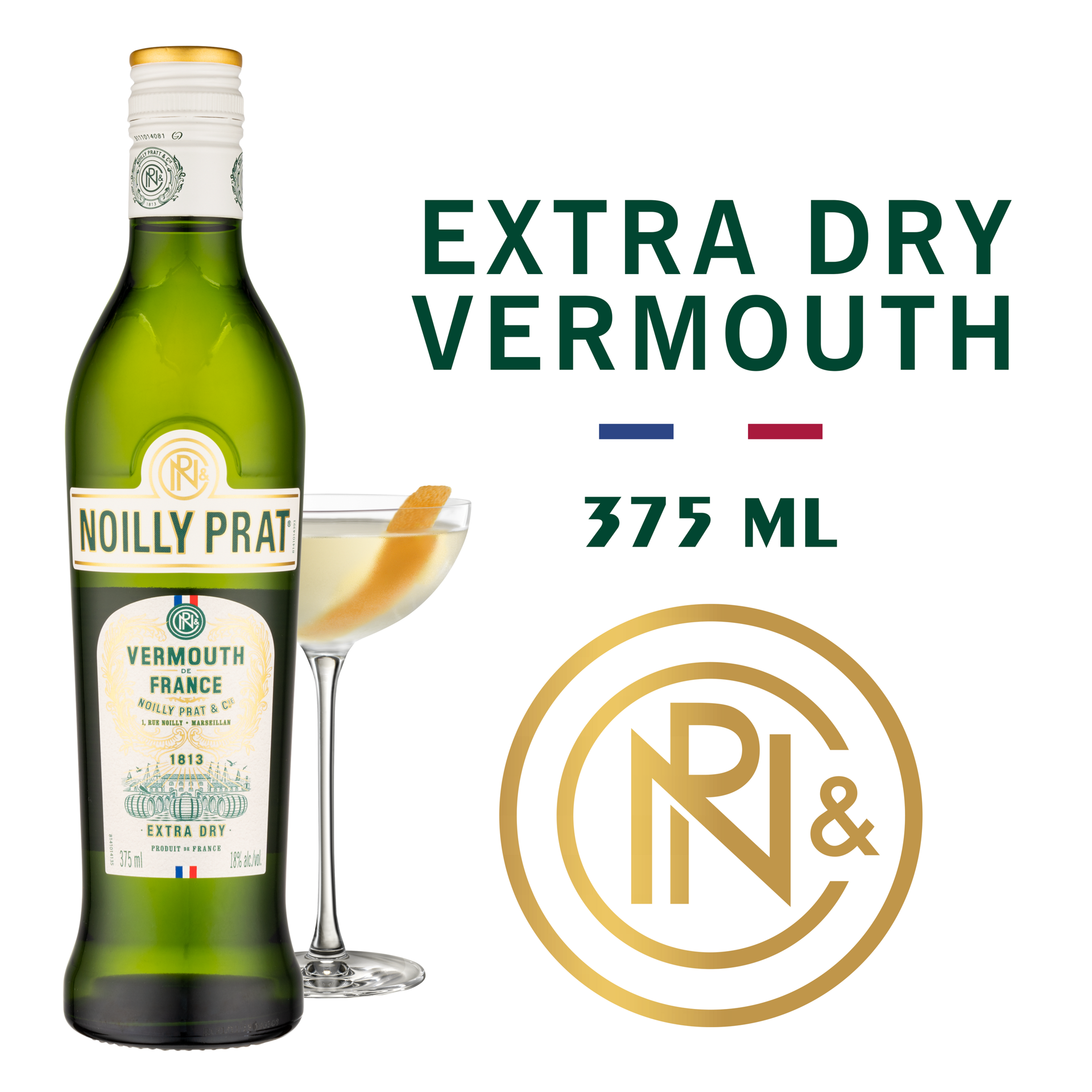 slide 5 of 5, Noilly Prat Extra Dry Vermouth, Cocktail Mixer 18% 37.5Cl/375Ml, 375 ml