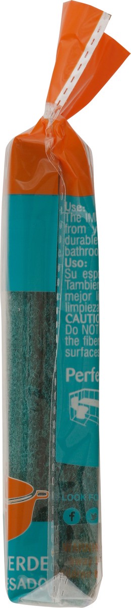 slide 6 of 9, IMUSA 3Pk Heavy Duty Green Scour Pads 3 ea, 3 ct