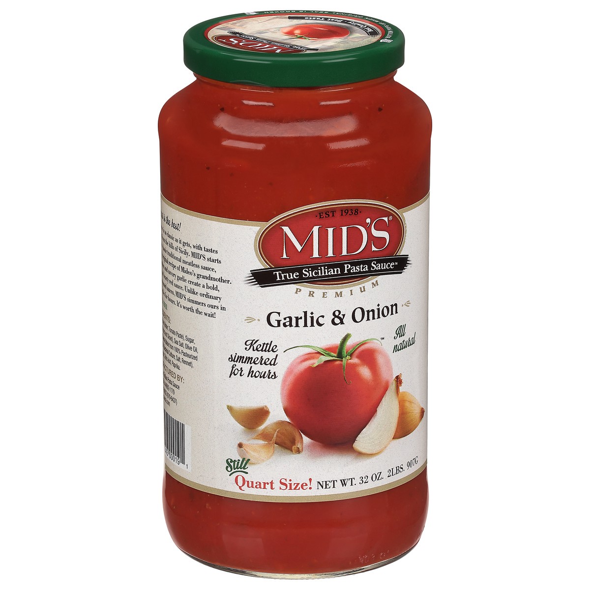 slide 7 of 9, Mid's Premium Garlic & Onion Pasta Sauce 32 oz, 32 oz