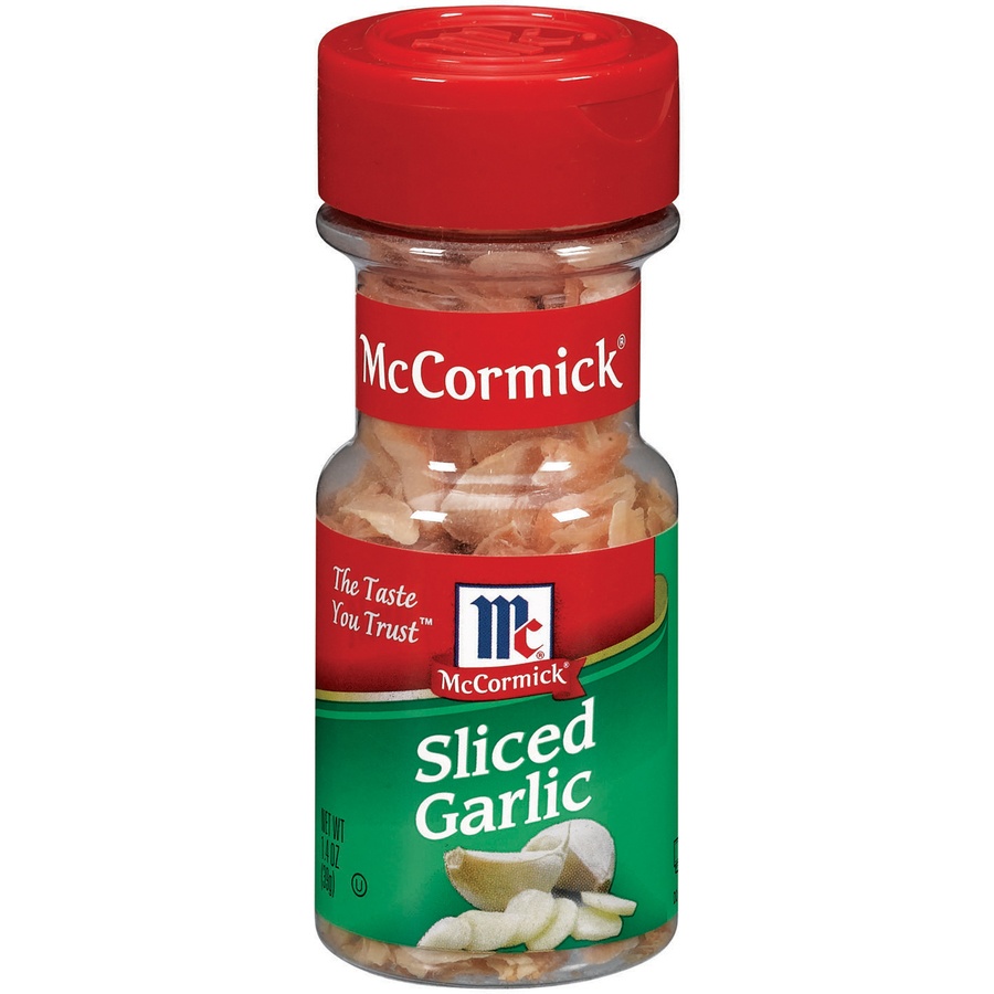 slide 1 of 1, McCormick Sliced Garlic, 14 oz