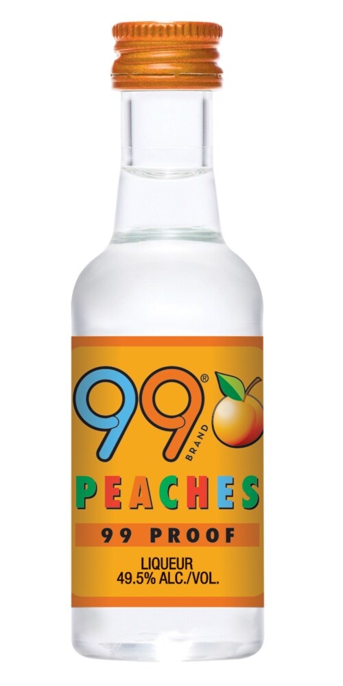 slide 1 of 1, 99 Brand Peaches Liqueur, 50 ml