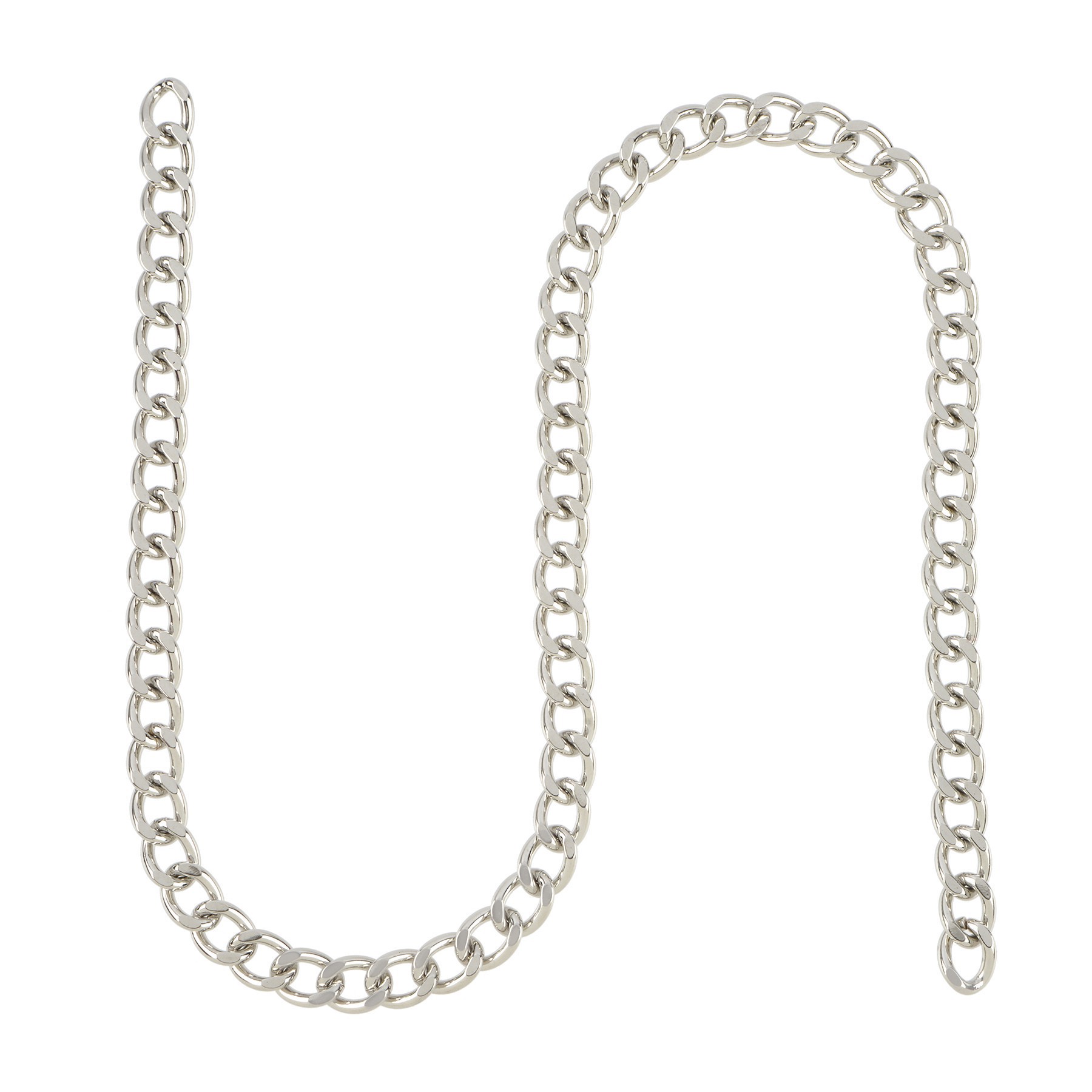 slide 2 of 2, 20" Rhodium-Colored Curb Chain By Bead Landing, 20 in