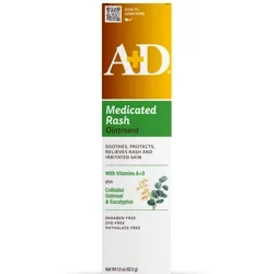 A+D Medicated Rash Ointment with Collodal Oatmeal & Eucalyptus