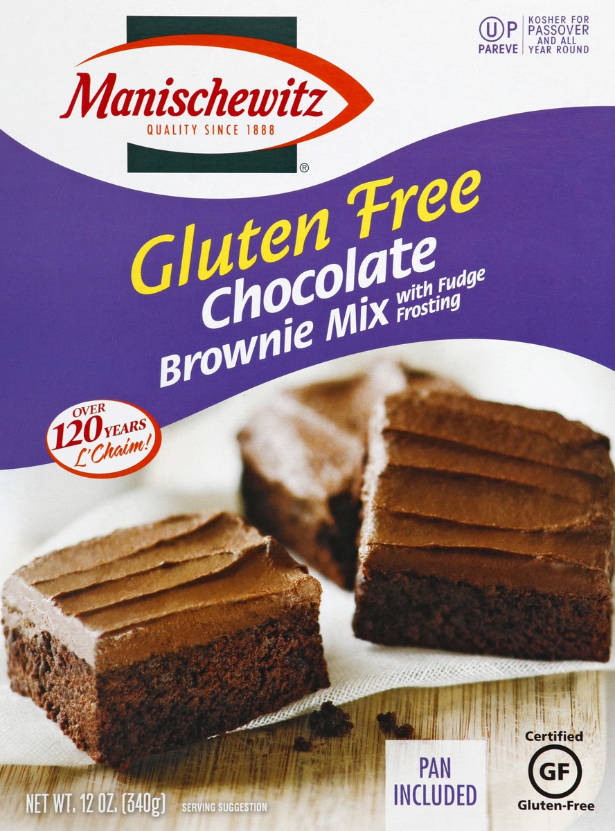 slide 4 of 4, Manischewitz Gluten Free Chocolate Brownie Mix, 12 oz