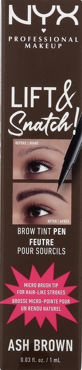 slide 5 of 9, NYX Professional Makeup Lift & Snatch Ash Brown Brow Tint Pen 0.03 oz, 0.03 oz