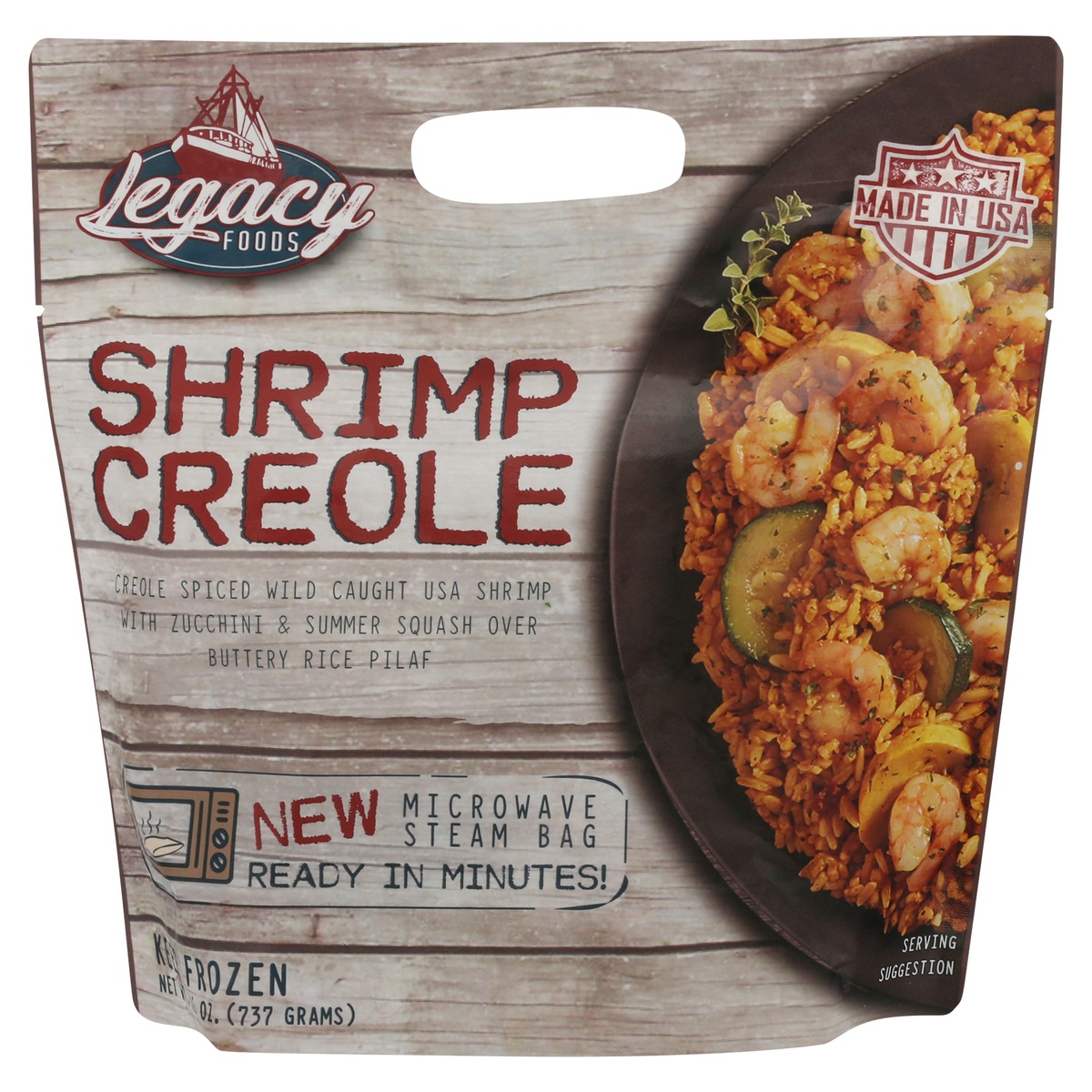 slide 1 of 1, Legacy Foods Shrimp Creole 26 oz, 26 oz