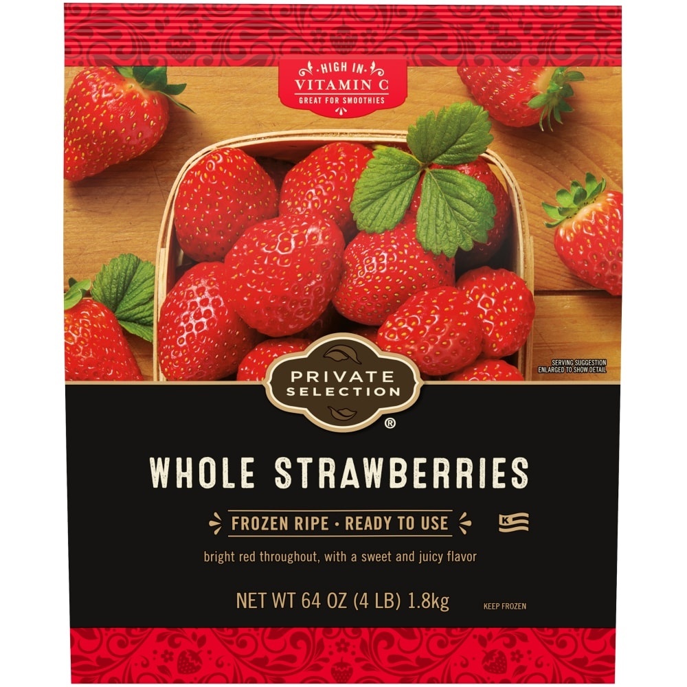 slide 1 of 1, Private Selection Handpicked Whole Strawberries, 64 oz