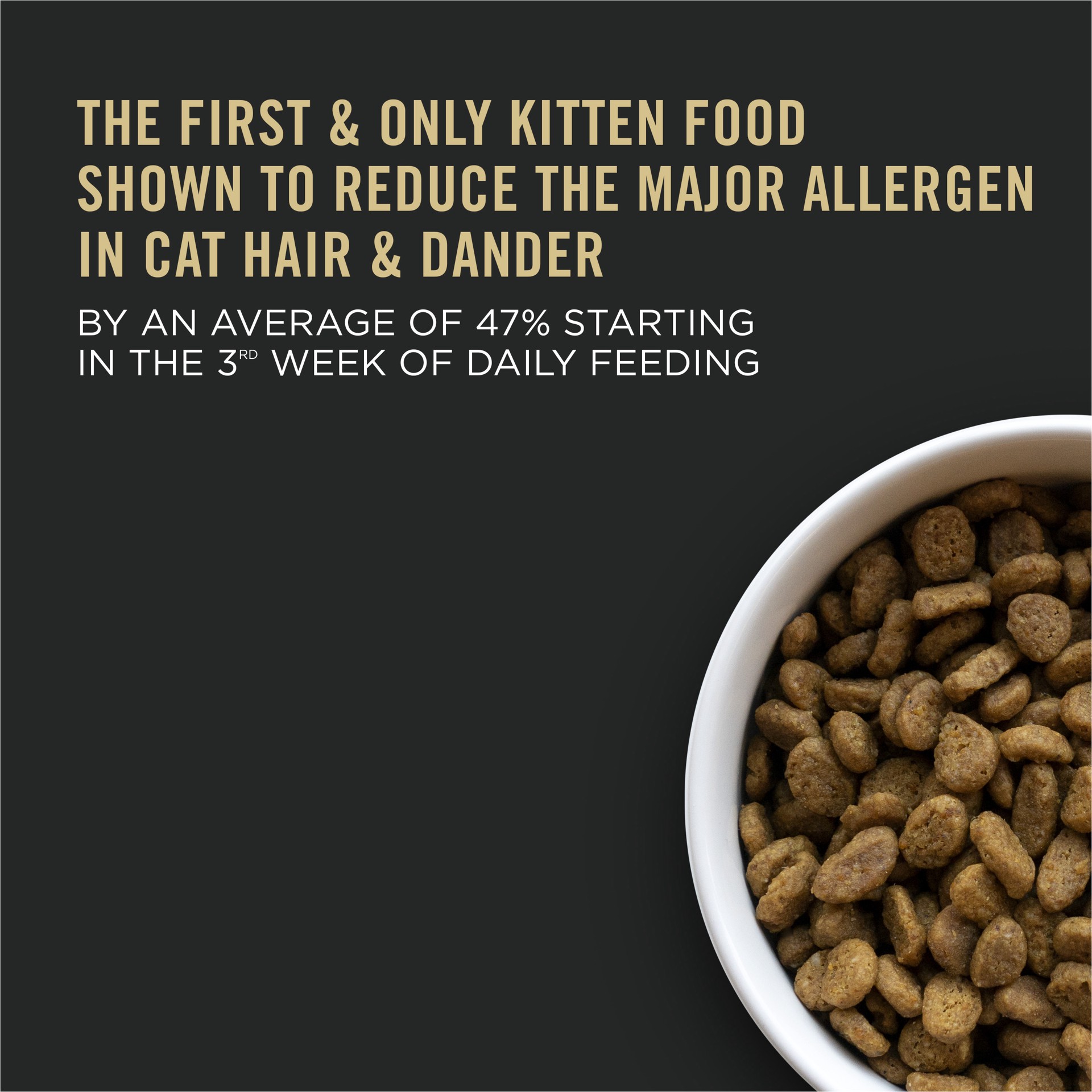 slide 2 of 9, Purina Pro Plan LiveClear dry cat food for kittens Cat Allergen Reducer Chicken and Rice Formula, 3.2 lb