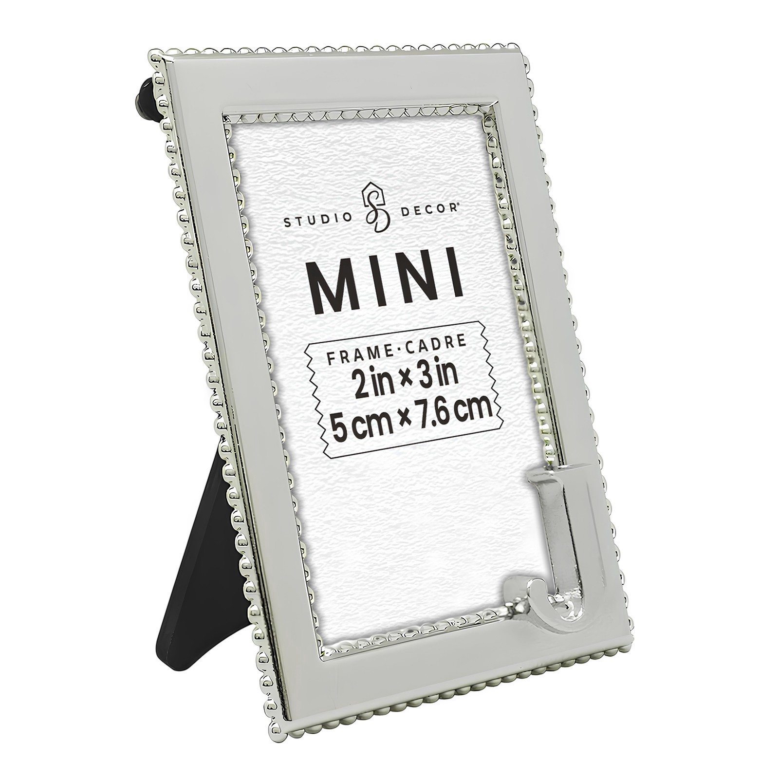 slide 3 of 3, Mini Silver J Frame By Studio Decor, 2 in x 3 in