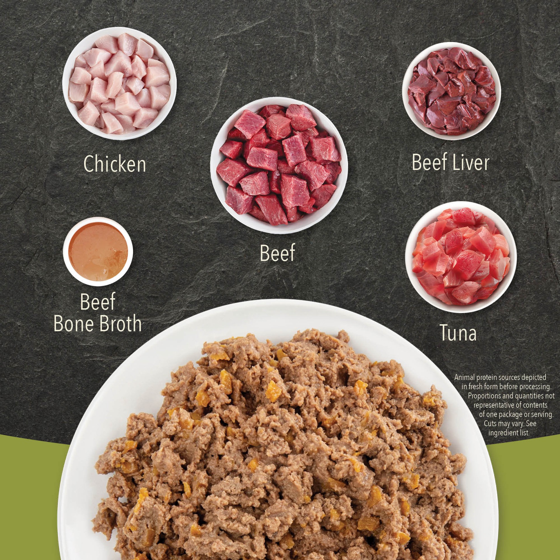 slide 2 of 4, ACANA Beef, Chicken + Tuna Recipe in Bone Broth Wet Cat Food, 5.5 oz., 5.5 oz