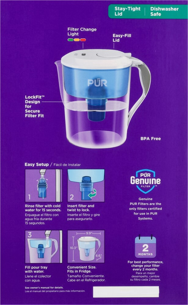 slide 5 of 5, Pur Pitcher - Blue, 1 ct