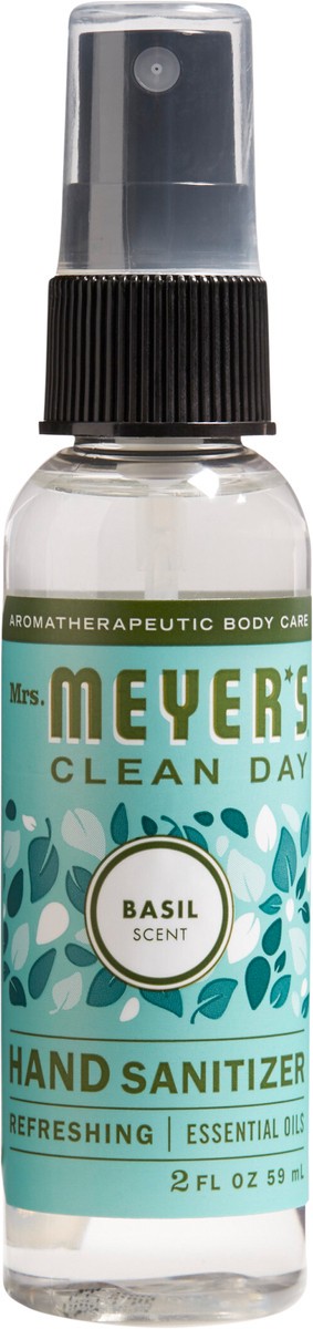 slide 3 of 3, Mrs. Meyer's Clean Day Basil Hand Sanitizer, 2 oz