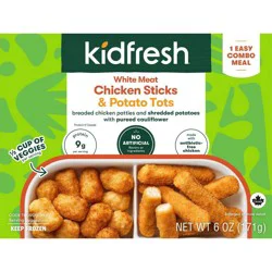 Kidfresh Chicken Sticks and Tots Frozen Meal - 6 oz
