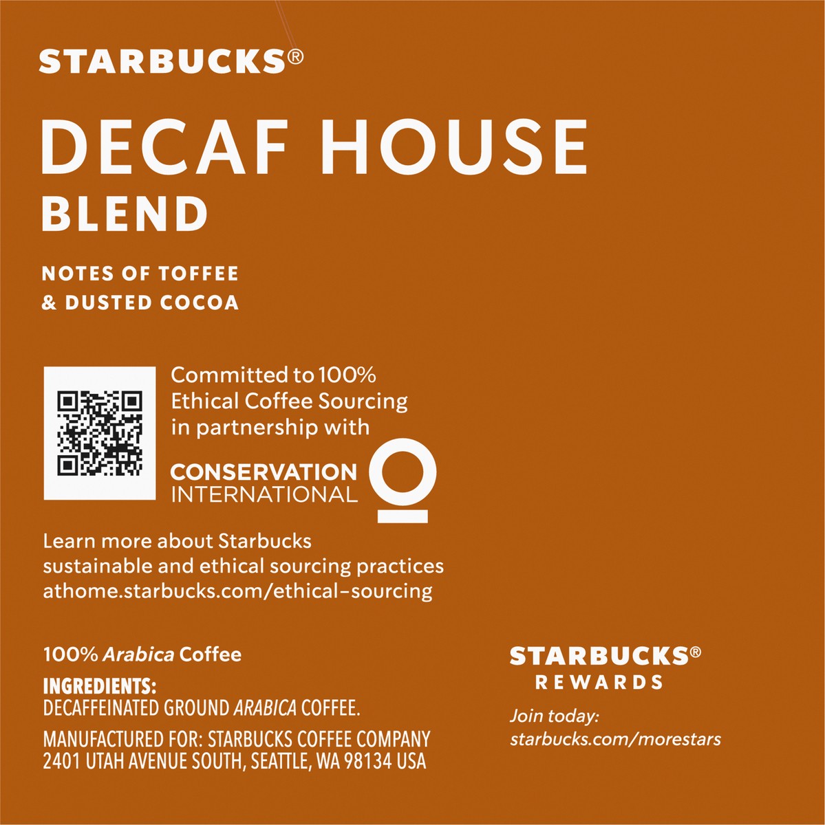 slide 3 of 14, Starbucks K-Cup Coffee Pods, Medium Roast Coffee, Decaf House Blend, 100% Arabica, 1 box (10 pods), 4.2 oz