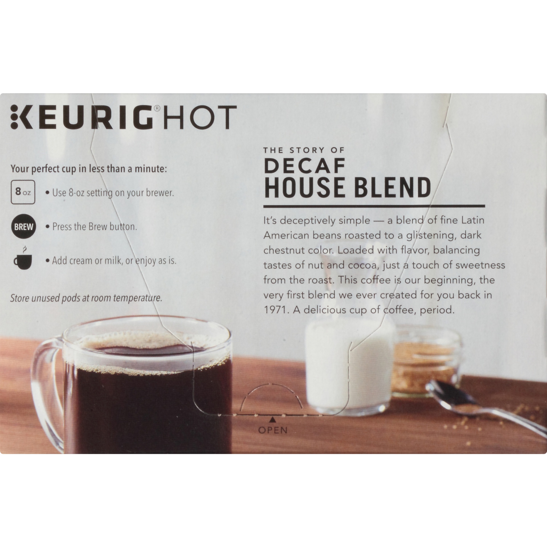 slide 4 of 7, Starbucks Decaf K-Cup Coffee Pods, House Blend for Keurig Brewers, 10 ct; 0.42 oz