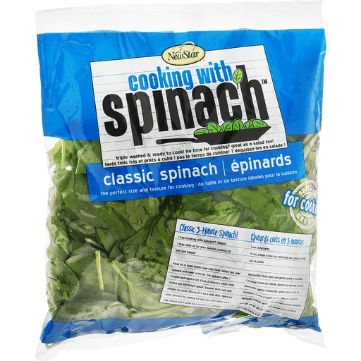 slide 2 of 9, New Star Classic Spinach, 16 oz