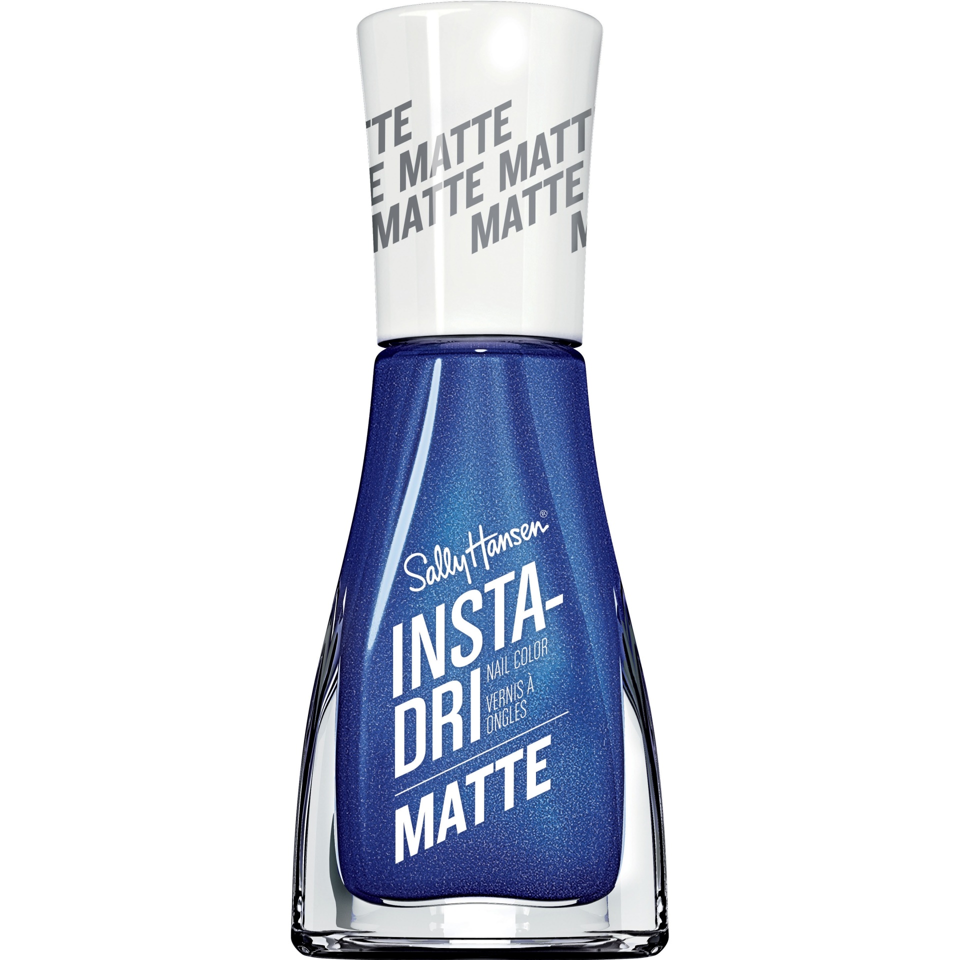 slide 1 of 1, Sally Hansen Insta Dri Matte Metallics, Blue Steel, 0.31 oz