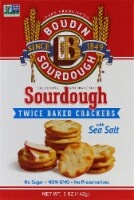 slide 1 of 1, Boudin Sourdough Twice Baked Sea Salt Baked Crackers, 6 oz