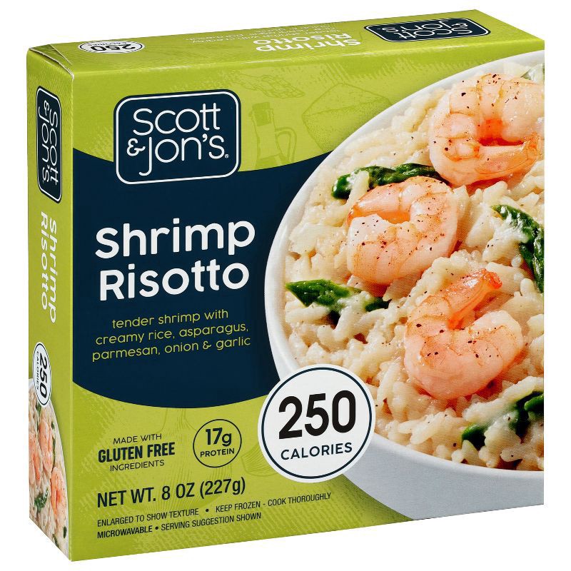 slide 2 of 6, Scott & Jon's Shrimp & Mushroom Risotto Frozen Meal, 9.6 oz