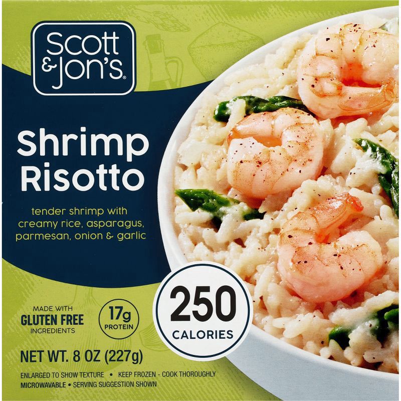 slide 6 of 6, Scott & Jon's Shrimp & Mushroom Risotto Frozen Meal, 9.6 oz