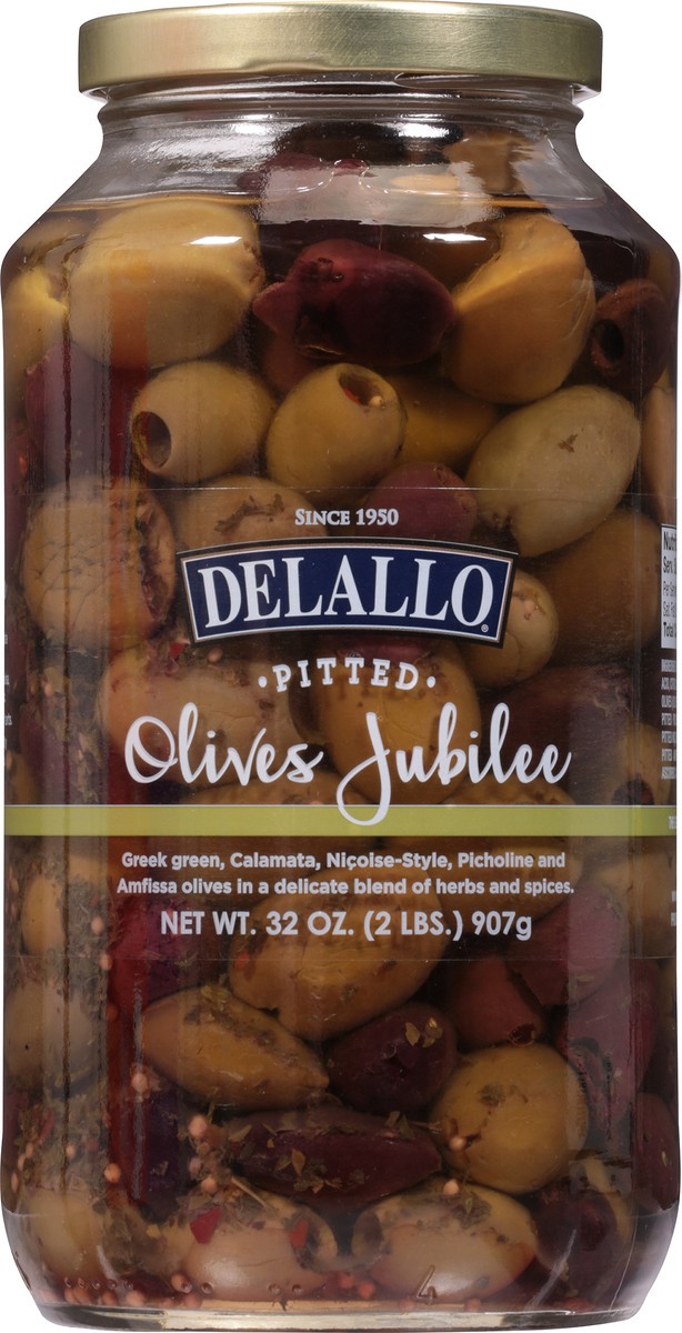 slide 8 of 12, DeLallo Pitted Olives Jubilee 32 oz, 32 oz
