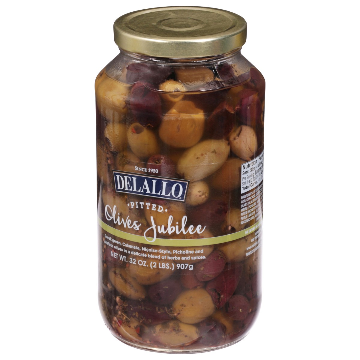 slide 10 of 12, DeLallo Pitted Olives Jubilee 32 oz, 32 oz