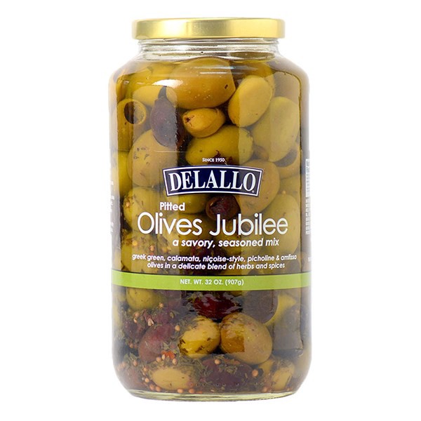 slide 1 of 12, DeLallo Pitted Olives Jubilee 32 oz, 32 oz