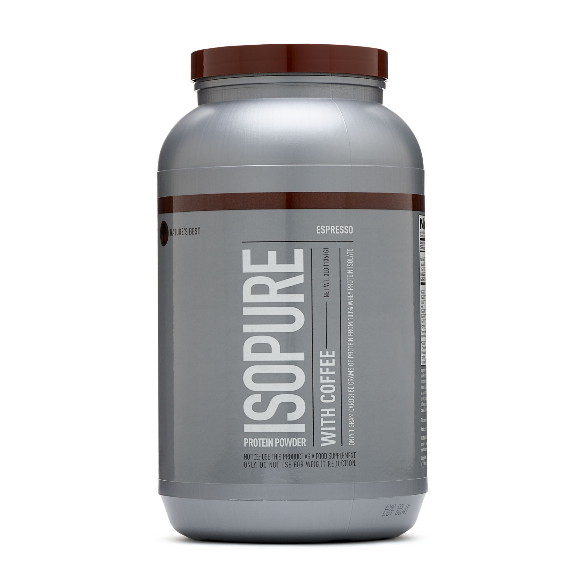 slide 1 of 1, Isopure With Coffee - Espresso, 3 lb