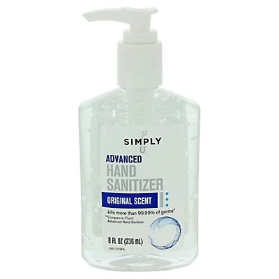 slide 1 of 1, Simply U Advanced Hand Sanitizer Original Scent, 8 oz