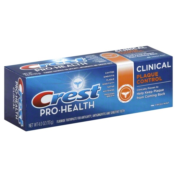 slide 1 of 1, Crest Pro-Health Clinical Plaque Control Fresh Mint Fluoride Toothpaste, 4 oz