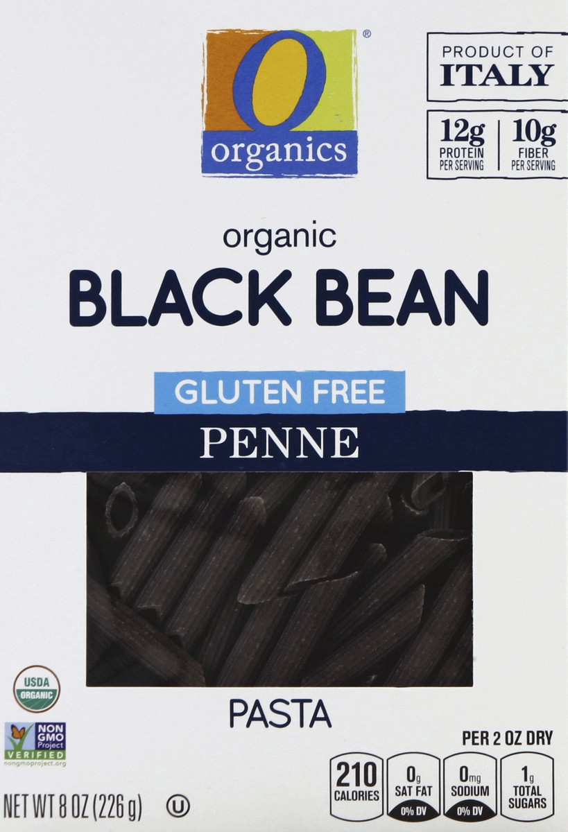 slide 4 of 7, O Organics Organic Black Bean Gluten Free Pasta, Penne, 8 oz