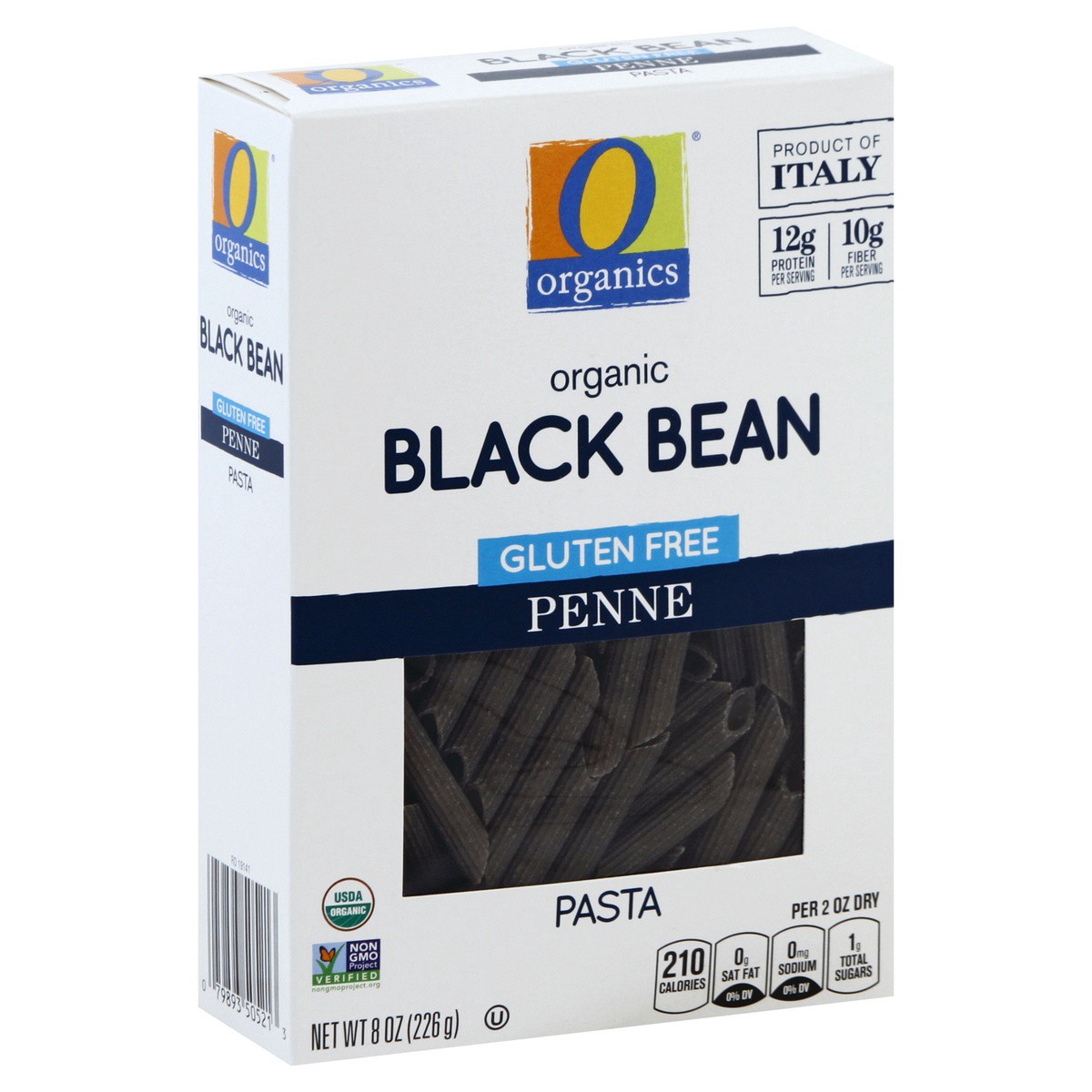 slide 1 of 7, O Organics Organic Black Bean Gluten Free Pasta, Penne, 8 oz