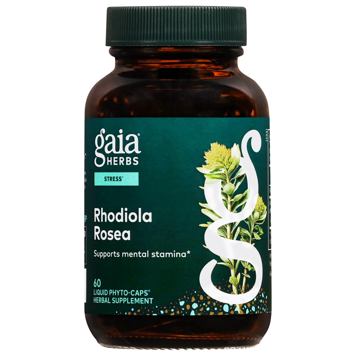 slide 1 of 13, Gaia Herbs Stress Rhodiola Rosea 60 Liquid Phyto-Caps, 60 ct