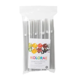 Kolorae Jumbo Flex Straws - Neutrals
