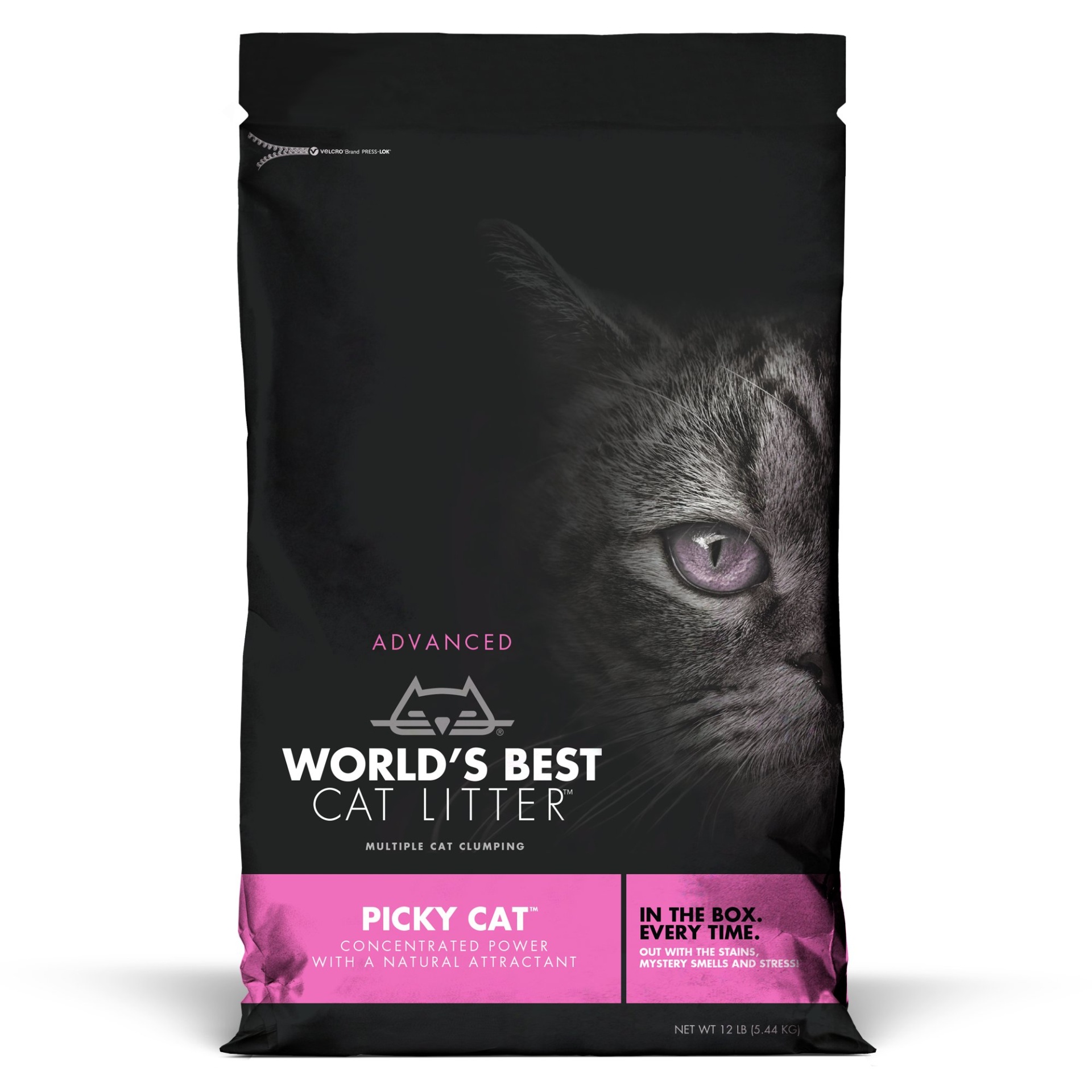 slide 1 of 1, World's Best Unscent Advanced Picky Multi Cat Litter, 12 lb