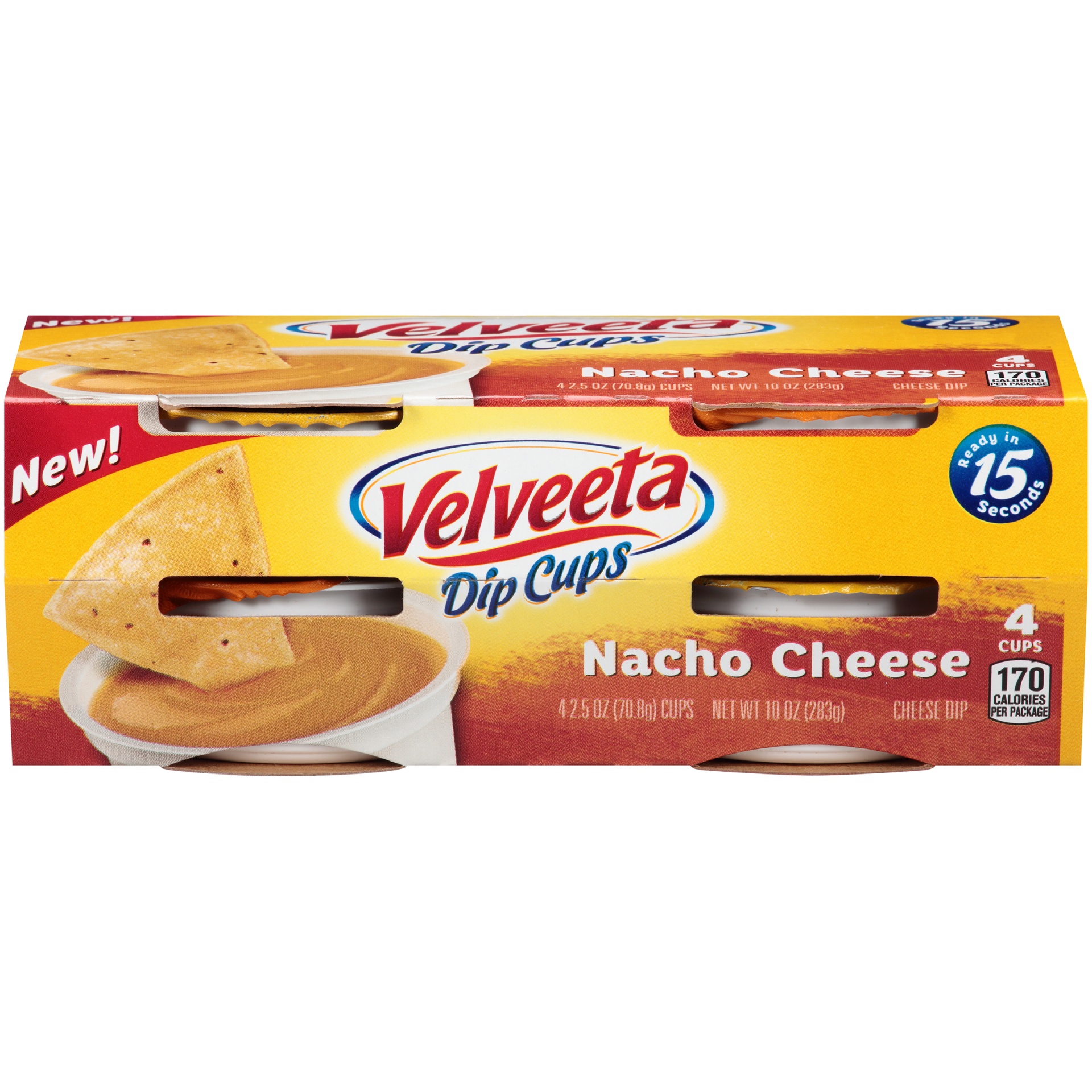 slide 1 of 1, Velveeta Dip Cups Nacho Cheese, 10 oz