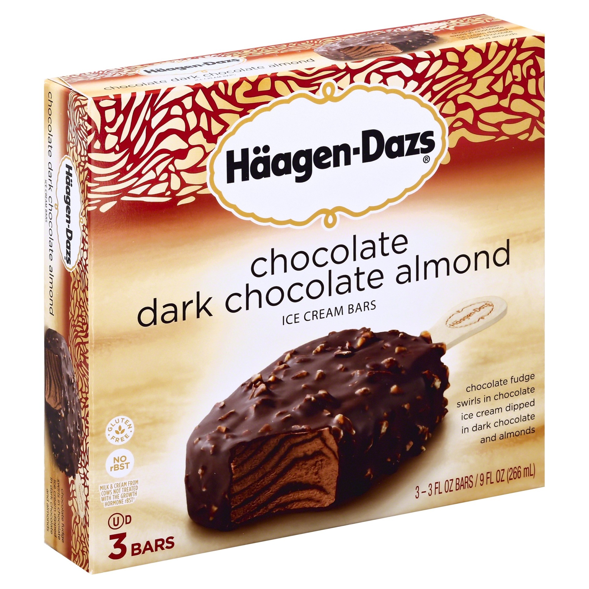 slide 1 of 6, Häagen-Dazs Chocolate-Dark Chocolate Almond Ice Cream Bars, 3 ct; 3 oz