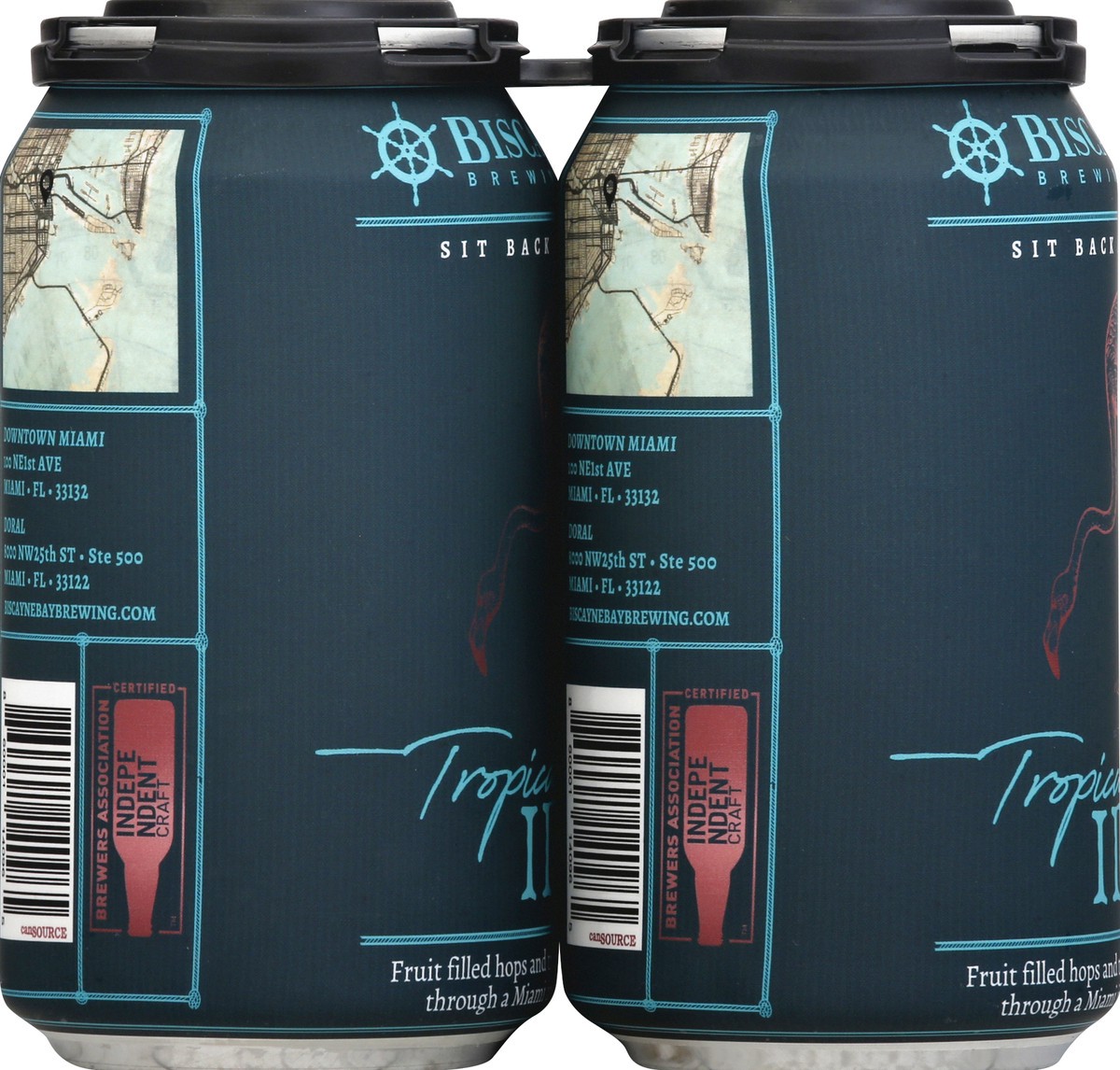 slide 4 of 6, Biscayne Bay Brewing Company Biscayne Bay Tropical Bay IPA Beer - 6pk/12 fl oz Cans, 6 ct; 12 fl oz