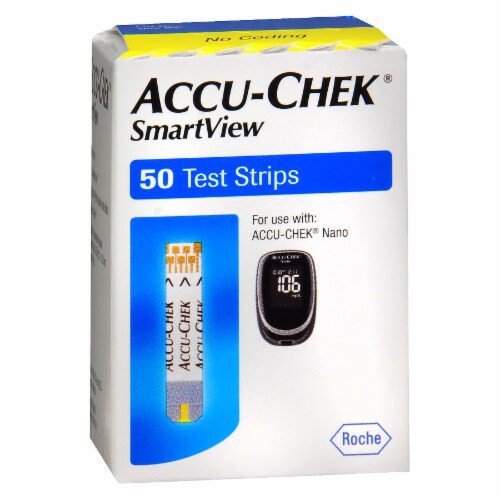 slide 1 of 5, Accu-Chek Test Strips, 50 Each, 50 ct