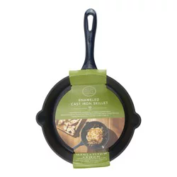 Dash Of That 10 Inch Enameled Cast Iron Skillet - Blue