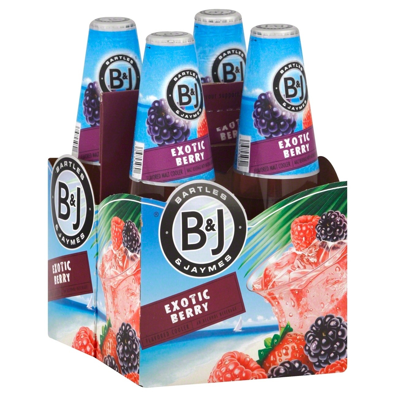 Bartles & Jaymes Exotic Berry Coolers 4 ct; 12 fl oz Shipt