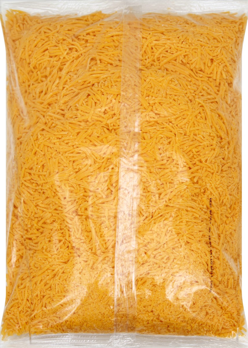 slide 6 of 6, First Street Fine Shredded Mild Cheddar Cheese, 5 lb