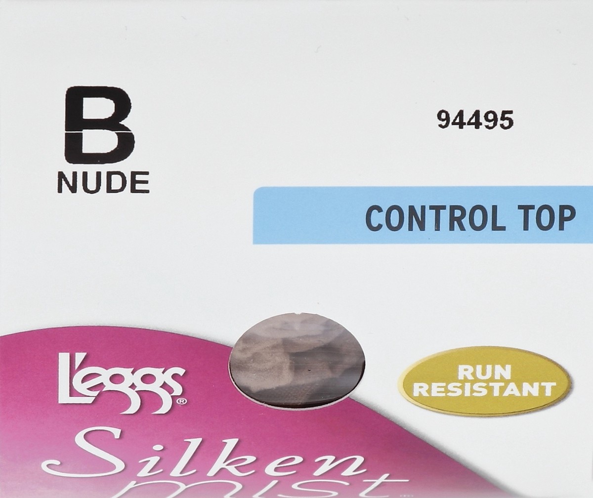 slide 3 of 4, L'eggs Silken Mist Ultra Sheer Leg Pantyhouse Control Top, 1 pair