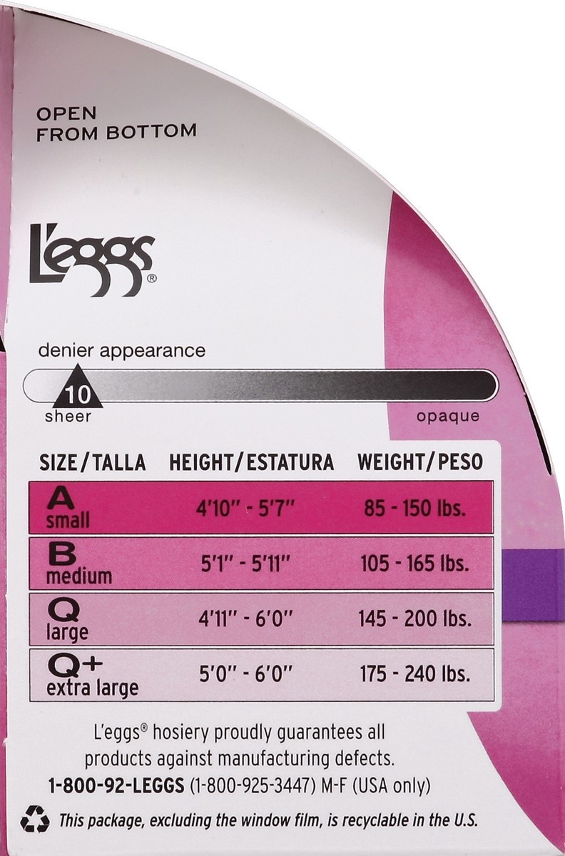 slide 2 of 4, L'eggs Silken Mist Ultra Sheer Leg Pantyhouse Control Top, 1 pair