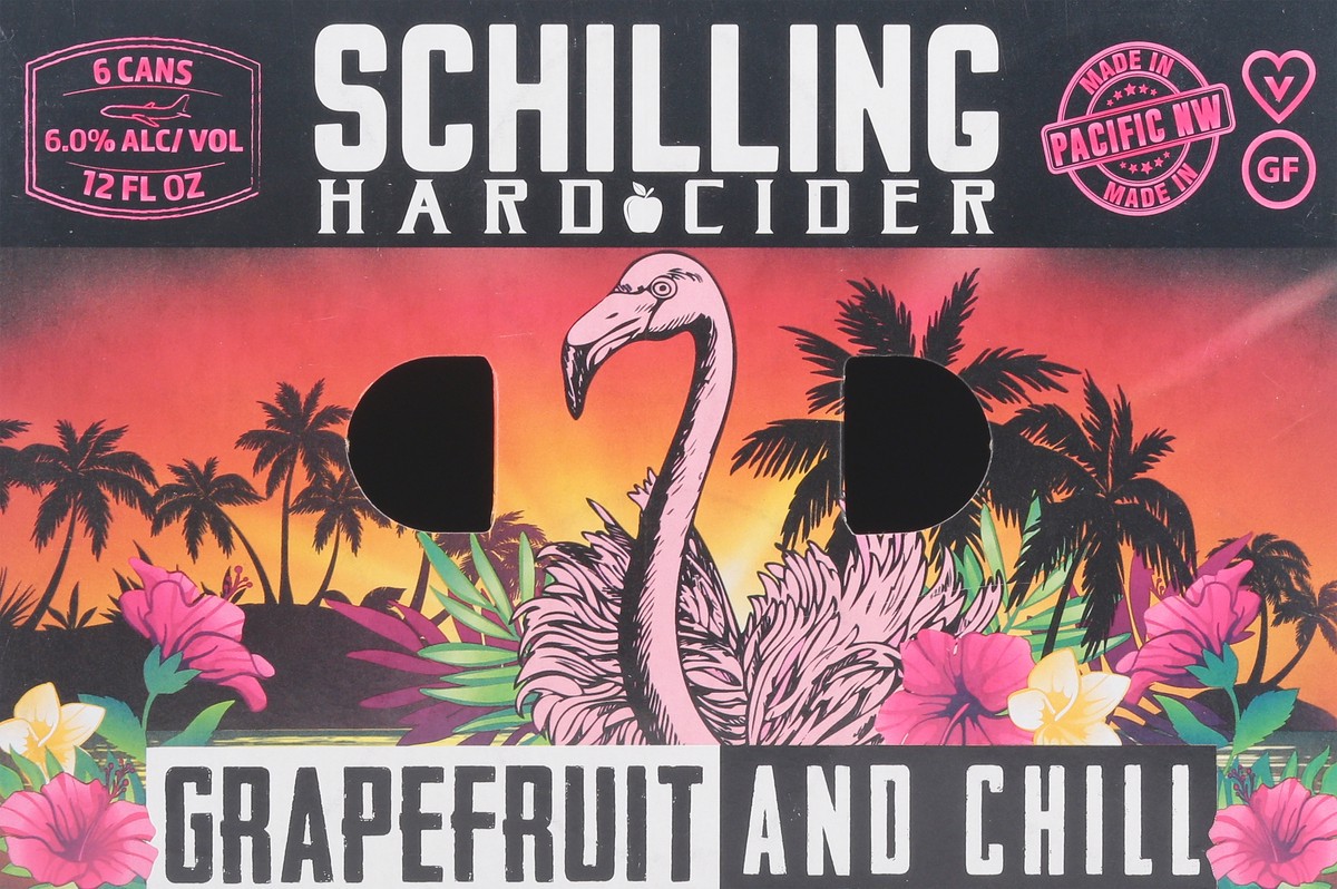 slide 9 of 9, Schilling Grapefruit and Chill Hard Cider Can 6 - 12 fl oz Cans, 6 ct; 12 fl oz