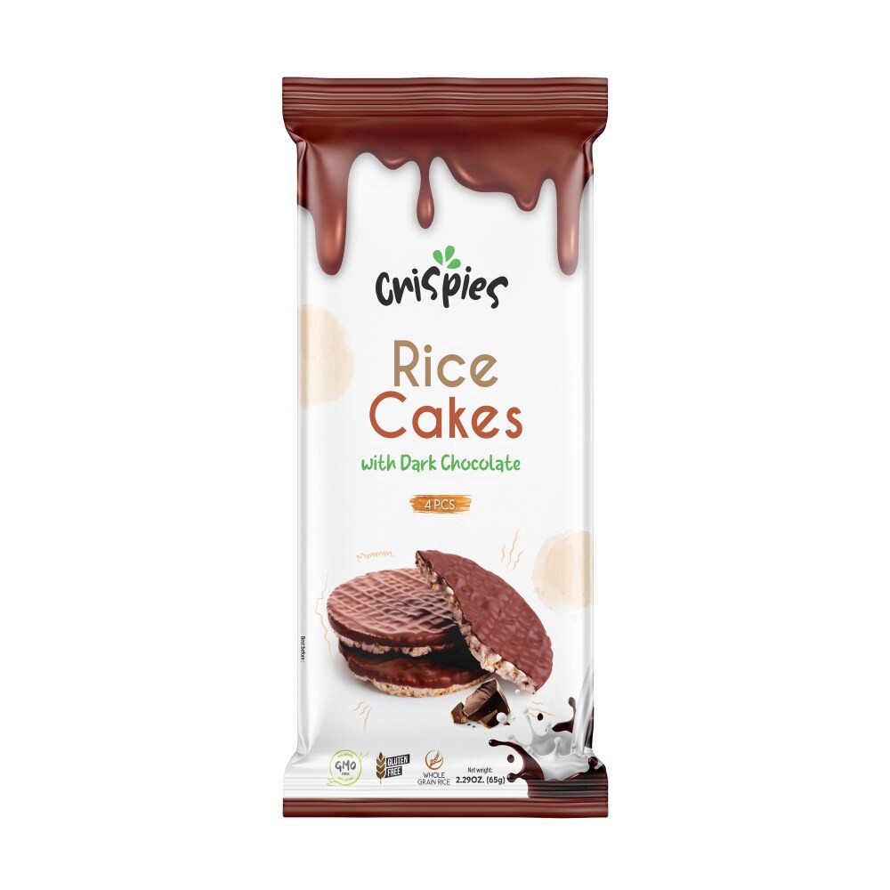 slide 1 of 1, Crispies Rice Cakes With Dark Chocolate - 2.47 oz, 2.47 oz