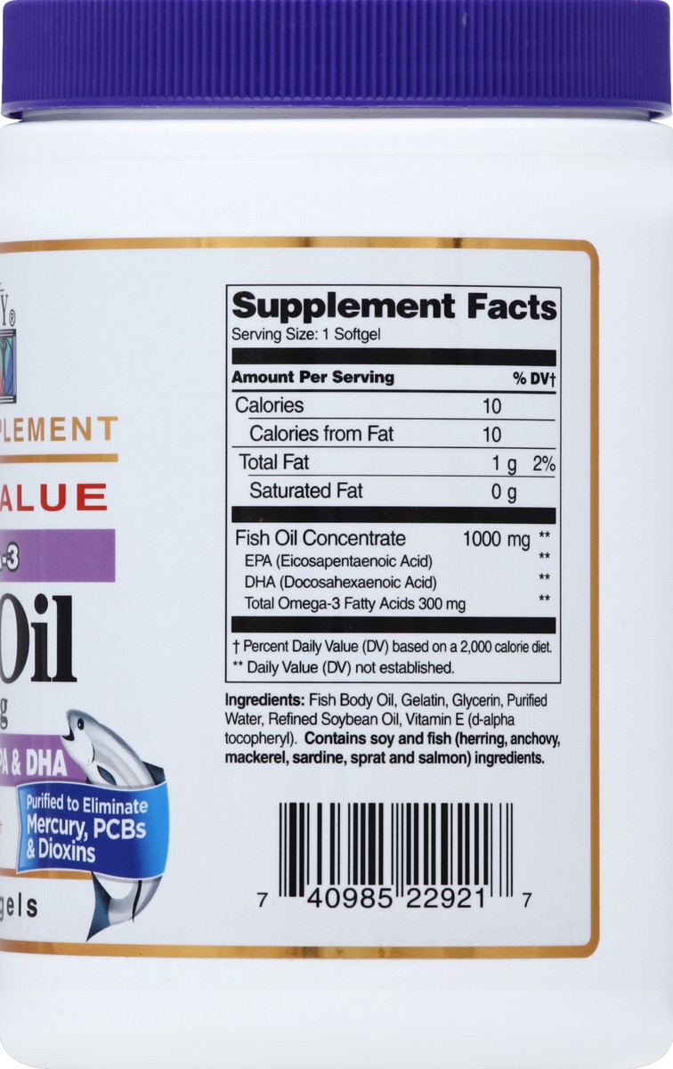 slide 4 of 6, 21st Century Fish Oil 300 ea, 300 ct