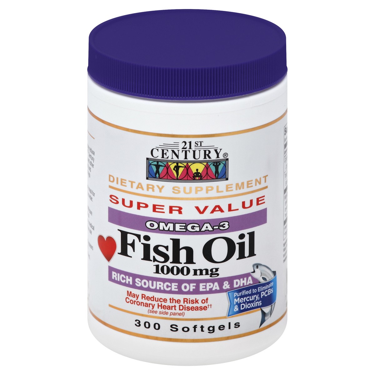 slide 5 of 6, 21st Century Fish Oil 300 ea, 300 ct